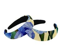 Lot de 2 bandeaux larges en velours pour femme, beaux accessoires de peinture iris violets, bandeaux rembourrés pour cheveux de beauté et filles