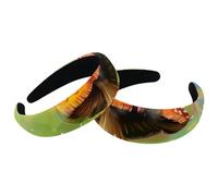 Lot de 2 bandeaux larges en velours pour femme, champignon de forêt, arc-en-ciel, accessoires de peinture, bandeaux rembourrés, bandeaux de beauté pour filles