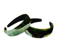 Lot de 2 bandeaux larges en velours pour femme, motif champignons arc-en-ciel forêt, accessoires de peinture, bandeaux rembourrés pour cheveux de beauté pour filles
