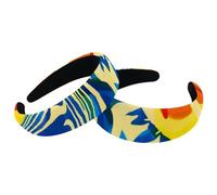 Lot de 2 bandeaux larges en velours pour femme, motif zèbre arc-en-ciel, rembourrés, bandeaux de beauté pour filles