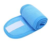 Lot de 2 bandeaux larges réglables pour yoga, spa, bain, douche, maquillage, maquillage pour femme (bleu ciel)