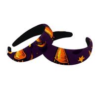 Lot de 2 bandeaux rembourrés, chapeau de sorcière d'Halloween - 1916 - Tendance - Épais - Pour femmes et filles - Accessoires pour cheveux en velours