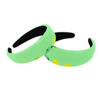 Lot de 2 bandeaux rembourrés en velours avec inscription Happy St Patrick Lucky Green Clover-1179 - Accessoires pour cheveux pour femme