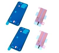 Lot de 2 bandes adhésives double face pour vitre arrière + 2 autocollants double face pour batterie pour iPhone 16/16plus/16 Pro/16 Pro Max/16E (pour iPhone 16E)