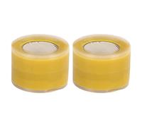 Lot de 2 bandes adhésives en silicone, auto-adhésives, flexibles et portables, double face, pour canoë, kayak, pagaies de bateau-dragon en fibre de carbone, bleu (Jaune)