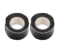 Lot de 2 bandes adhésives en silicone, auto-adhésives, flexibles et portables, double face, pour canoë, kayak, pagaies de bateau-dragon en fibre de carbone, bleu (Noir)