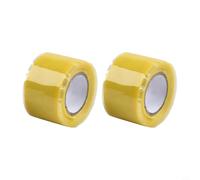 Lot de 2 bandes adhésives en silicone pour canoë Dragon Boat Paddles - Ruban d'étanchéité auto-hydrophobe pour tuyaux de plongée et joints de câble - 43 x 29 mm - Jaune