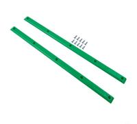 Lot de 2 bandes anti-collision de rechange pour planches de skateboard et longboard en plastique avec vis pour la sécurité de la planche inférieure (vert)