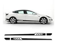 Lot de 2 Bandes Autocollantes en Vinyle pour seuil de portière de Voiture, pour Tesla, Model 3, Model S, Model X et Model Y.