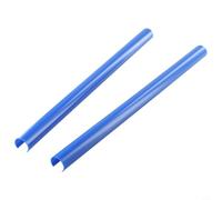 Lot de 2 bandes de calandre avant 36 cm - Résistantes aux hautes températures - ABS - Moulure extérieure - Compatible avec E60 - Gauche et droite - Avant - Bleu