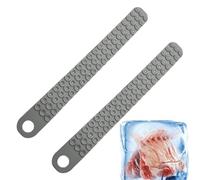 Lot de 2 bandes de fixation en silicone pour évier - Décongélation rapide de la viande - Antidérapant, durable et sûr - Ustensile de cuisine pour réduire le temps de décongélation