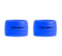 Lot de 2 bandes de guidon en silicone avec anneau fixe pour guidon de vélo, résistant à l'usure et flexible, convient pour 25 4/31 8 (vert)