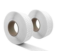 Lot de 2 bandes de joint autocollantes - 40 m x 5 cm - Protection des bords - Rail d'angle pour cloison sèche, plaque de plâtre, bande d'étanchéité, autocollant pour connecter des plaques GK