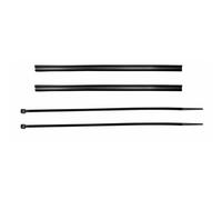 Lot de 2 bandes de protection de cadre avec attache zippée Profile Design Noir