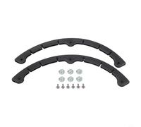 Lot de 2 bandes de protection de nez en plastique pour snowboard, ski, skateboard, longboard, anti-collision pour barre de pare-chocs de bord, pour une protection durable à visser (type A-L)
