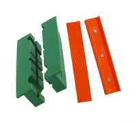 Lot de 2 bandes de protection magnétiques pour étau d'établi de 15,2 cm, orange plat et vert rainuré pour atelier