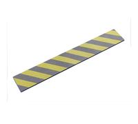Lot de 2 bandes de protection murale anti-choc en mousse jaune et noir Mottez 100 x 15cm