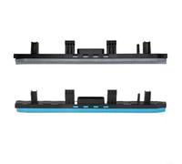 Lot de 2 bandes de raclage pour Kärcher FC BR Series (4.777-008.0), double raclette en caoutchouc pour nettoyeur vapeur BR 30/4C et PRO BR 400, bleu + noir