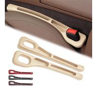 Lot de 2 Bandes de Remplissage pour Siège Auto pour Alfa Romeo Junior 2024 2025, Bandes Latérales de Remplissage Accessoires Anti-fuites pour Véhicule,Beige