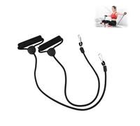 Lot de 2 bandes de résistance, bandes d'expansion de plaque vibrante, cordes élastiques élastiques, équipement de musculation pour homme et femme, thérapie physique, noir