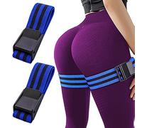 Lot de 2 bandes de restriction sanguine réglables pour les bras et les jambes pour obtenir des muscles maigres, garrot d'entraînement fitness (mains 60 cm/jambe 90 cm)