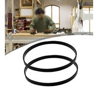 Lot de 2 bandes de scie à ruban en caoutchouc pour scie à ruban de 205 à 350 mm de diamètre, noir antidérapant, compatible avec roues de 205 à 350 mm de diamètre, pour anneau d'outils d'atelier