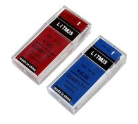 Lot de 2 bandes de test 200 pH pour mesurer rapidement l'acide et la base des liquides et utiliser des bandes d'acide et de base double couleur (rouge et bleu)