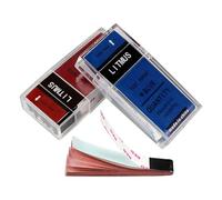 Lot de 2 bandes de test 200 pH pour mesurer rapidement l'acide et la base des liquides et utiliser des bandes de base acide double couleur (rouge et bleu)