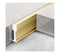 Lot de 2 bandes de transition en métal en forme de T for portes à joint, bordures de porte for carrelage, cuisine, chambre, balcon(Gold,2pcs Length 90 cm)