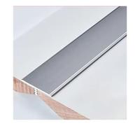 Lot de 2 bandes de transition métalliques de 90 à 130 cm de long, 3,3 cm de large, moulures en T for seuils de porte, garnitures de bord for portes, sols irréguliers, carrelage, bois(Gray,2Set Length