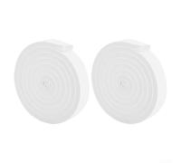 Lot de 2 bandes d'étanchéité auto-adhésives en éponge pour l'étanchéité et le contrôle du bruit, faciles à couper et à installer sur les portes et pour une meilleure isolation (blanc)