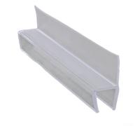 Lot de 2 bandes d'étanchéité de 50 cm ou déflecteur d'eau en PVC pour 6 pièces pour 6 pièces transparentes de rechange 10 ou 12/15 mm Séparation humide et sèche - Installation simple (15 mm)