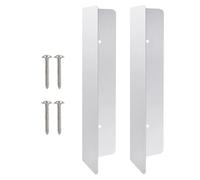 Lot de 2 bandes d'étanchéité en acier inoxydable pour porte de garage et protection contre les serpents | 17,78 x 4 cm 185 g pour barrière extérieure
