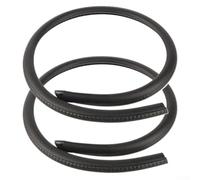 Lot de 2 bandes d'étanchéité en caoutchouc pour pilier de voiture - 100 cm - Noir - Isolation acoustique - Réduit le bruit du vent et de la poussière