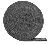 Lot de 2 bandes d'étanchéité en feutre ignifuge, accessoire de four gris, matériau haute température, pour fumoirs, gril, résistant à la chaleur jusqu'à 200 °C, rouleau de 4,5 m