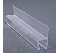 Lot de 2 bandes d'étanchéité pour porte de douche, déflecteur d'eau pour porte de douche, séparation humide et sèche, joint de rechange pour porte de douche (15 mm)