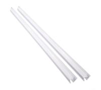 Lot de 2 bandes d'étanchéité transparentes en PVC pour porte de douche de 6 mm pour 50 cm, 8 mm, 12 mm, panneaux de verre de 10 mm, coupe simple pour déflecteur plus séparation à sec (8 mm)