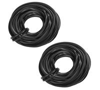 Lot de 2 Bandes en Caoutchouc Noir pour Serre - Joint d'Étanchéité de Porte et Fenêtre, Accessoires de Serre Sans Cadre, 10 m Chacun