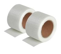 Lot de 2 bandes grillagées adhésives Semin pour réaliser les joints des plaques de plâtre en association avec un enduit - 20 m