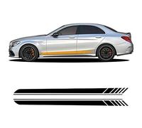 Lot de 2 Bandes latérales de portière de Voiture, pour Benz ACE CLA CLS GLA GLC GLE Classe AMG GT W204 W205, Accessoires