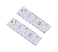 Lot de 2 bandes LED de rechange SW-BX02B 49031078 pour éclairage de réfrigérateur congélateur 12 V CC 2 broches