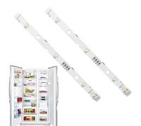 Lot De 2 Bandes Lumineuses LED Pour Réfrigérateur, Bande Barre Lumineuse LED Pour Réfrigérateu Rpour RONGSHENG/HISENSE Lumière Blanche Froide Ampoule Frigo Remplacement Éclairage 16x1cm DC12V