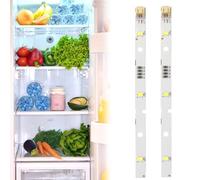 Lot de 2 Bandes Lumineuses LED pour Réfrigérateur RONGSHENG/HISENSE, Éclairage LED pour Réfrigérateur Compatible avec E349766 MDDZ-162A 1629348 DC12 V 2 W Kenwood KIFF5017 KIFF5020 KIFF7017 KIFF7020