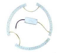 Lot de 2 bandes lumineuses LED tricolores à intensité variable 26 cm de long 36 W pour lampes à base d'acrylique pour plafonniers et cookies pour plafonds (pilote de bande lumineuse)