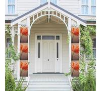 Lot de 2 bannières de bienvenue à suspendre pour porte d'entrée Printemps Été Porche Bannière Fleur Saisonnière Porte Porche Panneau Ferme Intérieur Toile de Fond Décoration Extérieur Drapeau 180 x 30