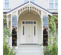 Lot de 2 bannières de bienvenue à suspendre pour porte d'entrée Printemps Été Porche Bannière Lazy and Relaxing Loutre saisonnière Panneau de porche Panneau de Porche Ferme Intérieur Toile de Fond