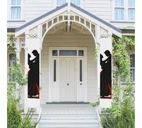 Lot de 2 bannières de porche à suspendre pour porte d'entrée, porche, salle de bal, danse, décoration de vacances