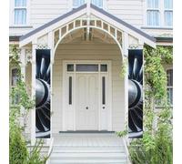 Lot de 2 bannières de porte pour porche - Motif moteur à jet - Bannières de bienvenue à suspendre - Drapeau printemps été - Panneau de porche pour porte d'entrée - Panneau de porte d'entrée