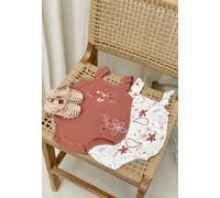 Petit Béguin - Lot de 2 barboteuses bloomer bébé en gaze de coton Arizona