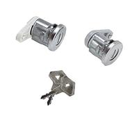 (Lot de 2) Barillet Serrure de Porte Avant Gauche ET Avant Droite AVEC 2 Clés compatible avec R21 R5 CLIO I SUPER 5 TWINGO I - 7701349790 7701349791 7701367603